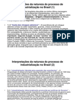 Interpretações da industrialização brasileira