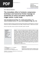 Download The Immediate Effect of Ischemic Compression Technique and Transverse Friction Massage on Tenderness of Active and Latent Myofascial Trigger Points - A Pilot Study by Jrgen Puis SN136078000 doc pdf