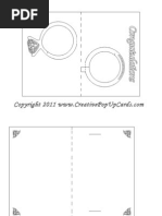 Graduation Pop Up Card 3D Cap Template | PDF