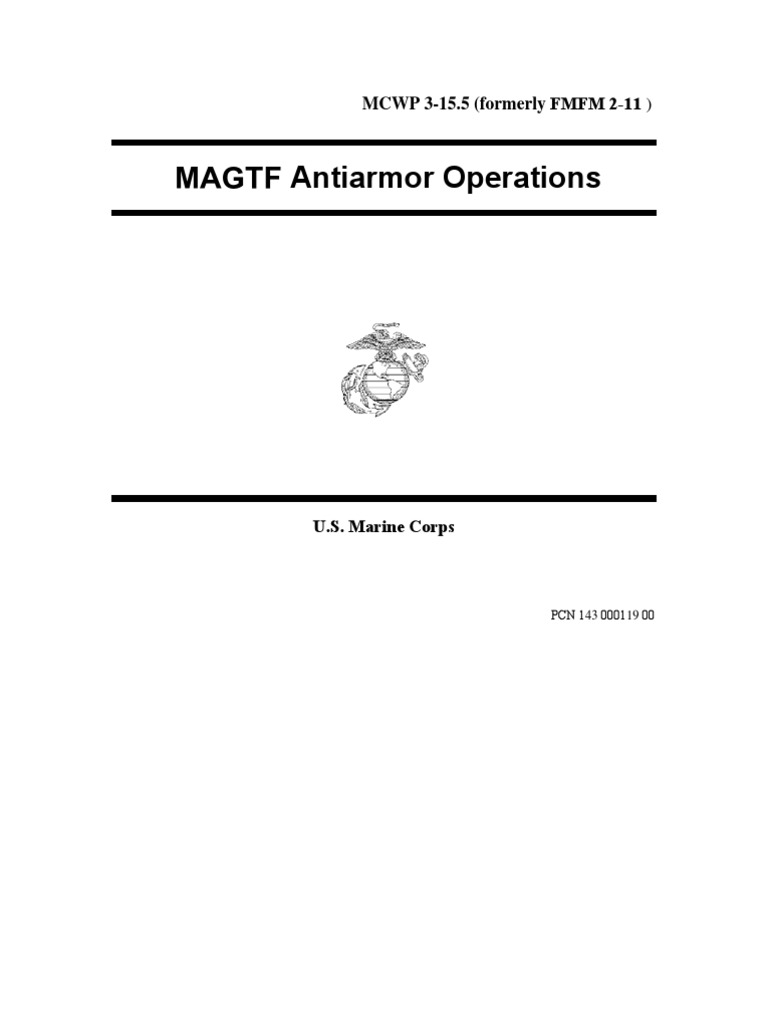 MCWP 3-15.5 MAGTF Antiarmor Operations | PDF