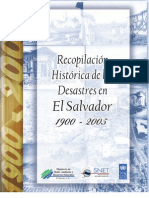 Recopilación Histórica de Los Desastres en El Salvador 1900-2005