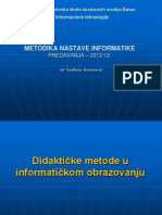 Didaktičke Metode U Informatičkom Obrazovanju