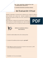 Quechua - Hoja de Evaluacion Virtual