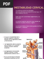 Inestabilidad Cervical