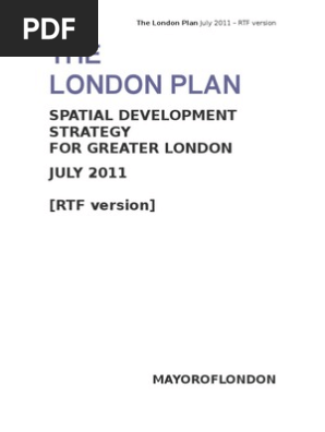 The London Plan 22 July 11 Water Resources Economic Growth