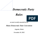 Maine Democratic Rules - Current 12.3.12