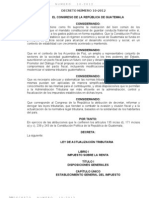 DECRETO 10-2012 Ley de Actualizacion Tributaria