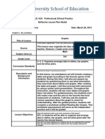 Reflective Lesson Plan 5- Dr. Nwafor's Evaluation