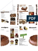 Dessert Recipe Brochure