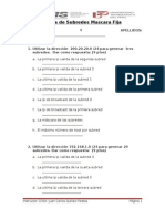 Tarea de Subredes Mascara Fija