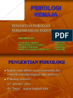 Pengertian Psikologi & Perkembangan Personaliti