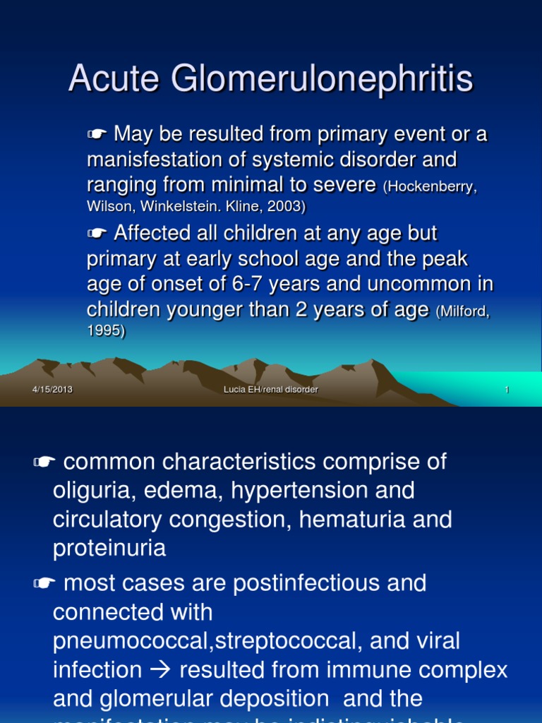Presentation on glomerulonephritis image