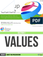 The Startup Guide - Section 2: Values