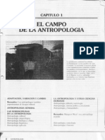 Kottak C 1996 Antropologia Cap 01 El Campo de La Antropologia