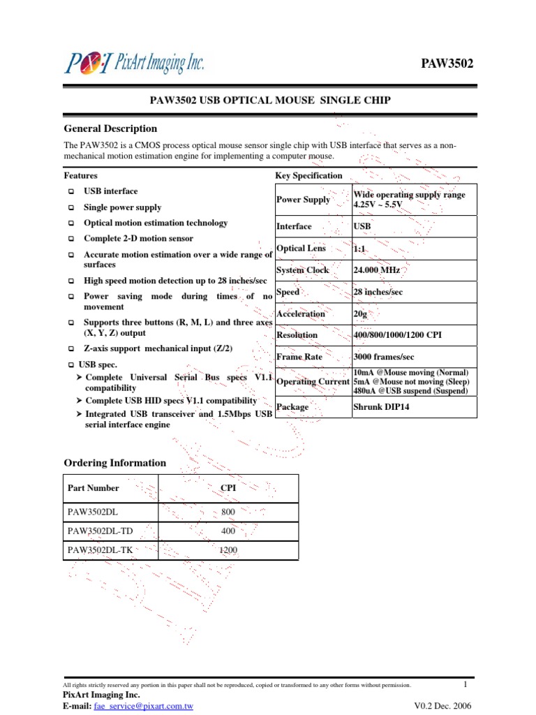 Data Sheet | PDF | Usb | Input/Output