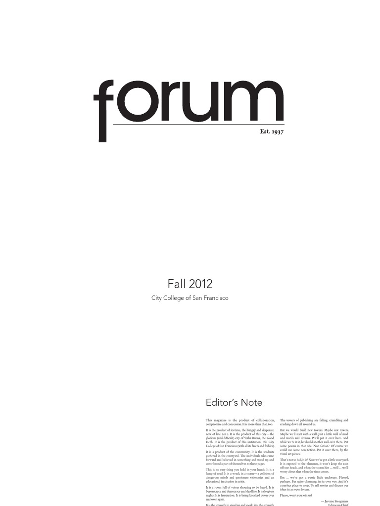 Forum Magazine, Fall 2012 | PDF | Nature