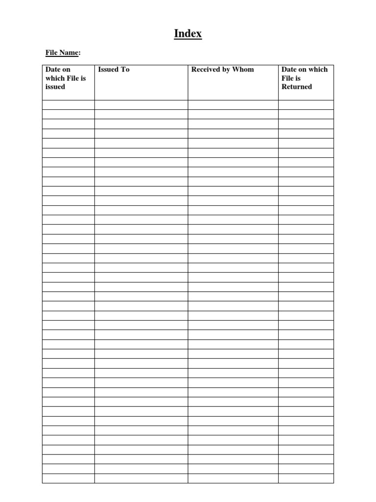 Document Tracking Log | PDF
