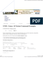 UNIX - Linux - 10 Netstat Command Examples
