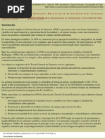 Conceptos Básicos de la Teoría General de Sistemas