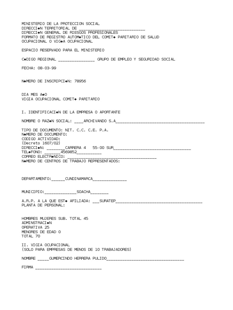 Foramto Del Copaso | PDF