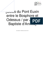 Côtes Du Pont Euxin Entre Le Bosphore Et Odessus Par Jean-Baptiste D'anville