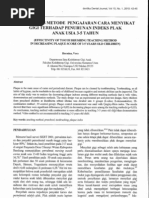 Download jurnal metode pengajaran cara menyikat gigi terhadap penurunan indeks plaks by Nadilla SN136195864 doc pdf