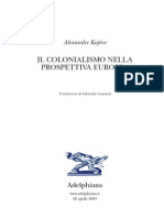 (Ebook - ITA - SAGG - Filosofia) Kojeve, Alexandre - Il Colonialismo Nella Prospettiva Europea PDF