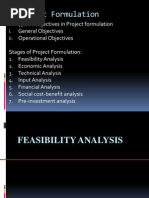 Feasibility Analyses