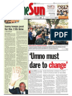 TheSun 2009-03-23 Page01 UMNO Must Dare To Change