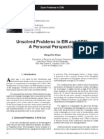 Unsolved Problems in EM and CEM