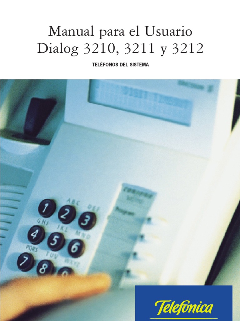 Ericsson Dialog 3210,3211 y 3212 | PDF | Mensaje de voz | Teléfono