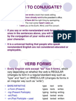 Verb Forms and Tenses