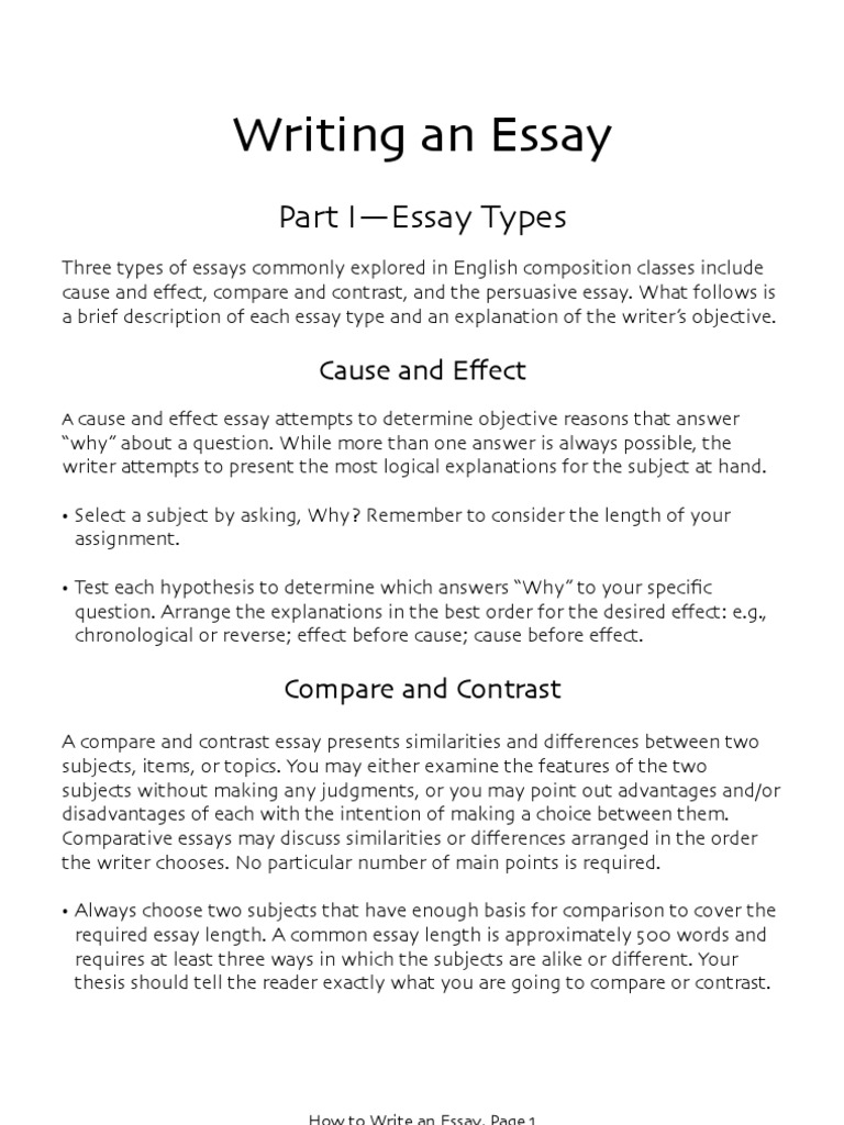 How To Write An Essay (Basic) | PDF | Essays | Thesis