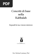 (eBook - Kabbalah) - Michael Laitman, - Concetti Di Base Nella Kabbalah