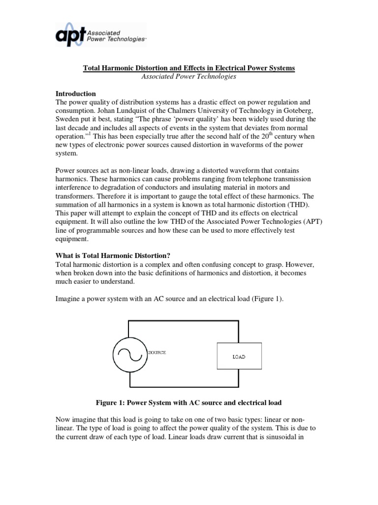 Understanding Total Harmonic Distortion | PDF | Distortion | Physics