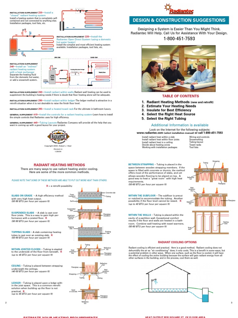 Radiant Heating System Guide | PDF | Water Heating | Building Insulation