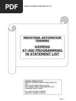 Siemens s7-300 Programming