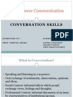 Conversation Skills - Amit Bhattacherji, Ajitej, Akash