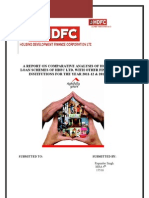 Project Report On HDFC LTD Home Loan Schemes
