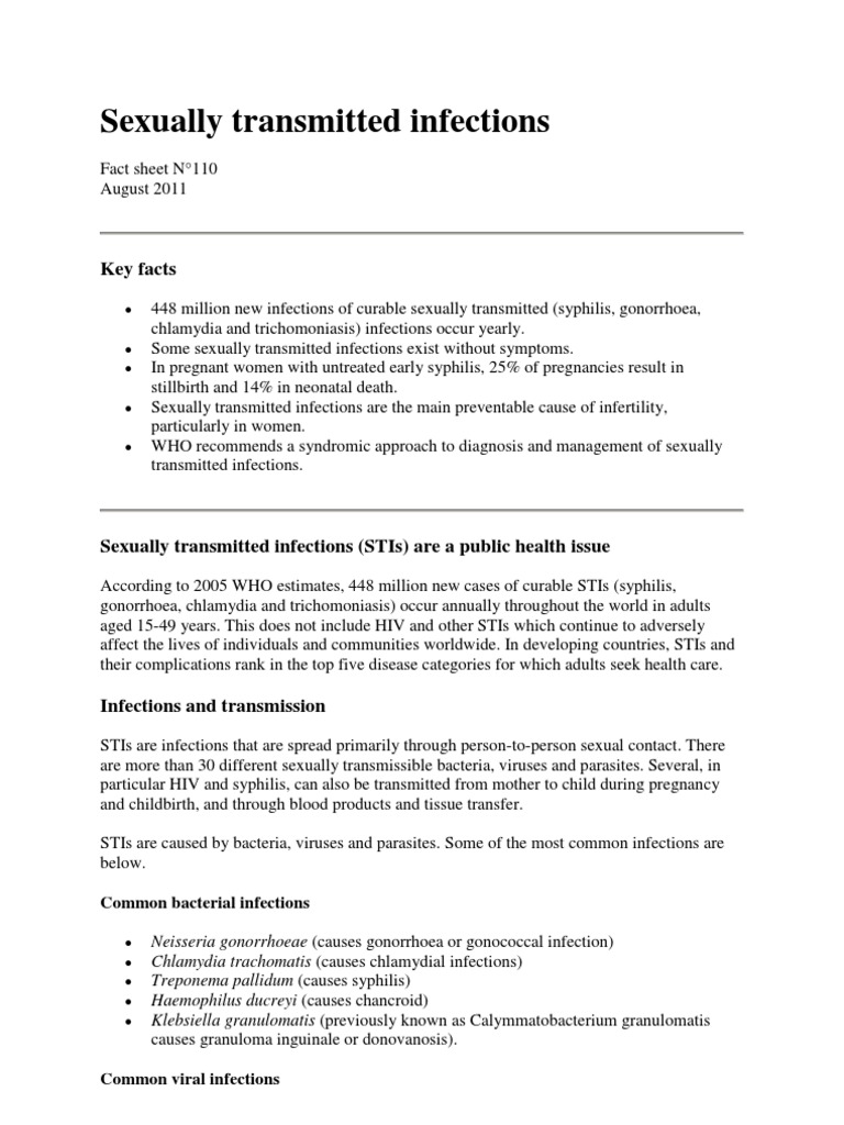 Understanding Sexually Transmitted Infections | PDF | Sexually ...