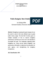 Public Budgets: New Challenges: by György Attila