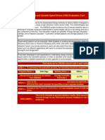 Electric Motors and Variable Speed Drives Evaluation Tool