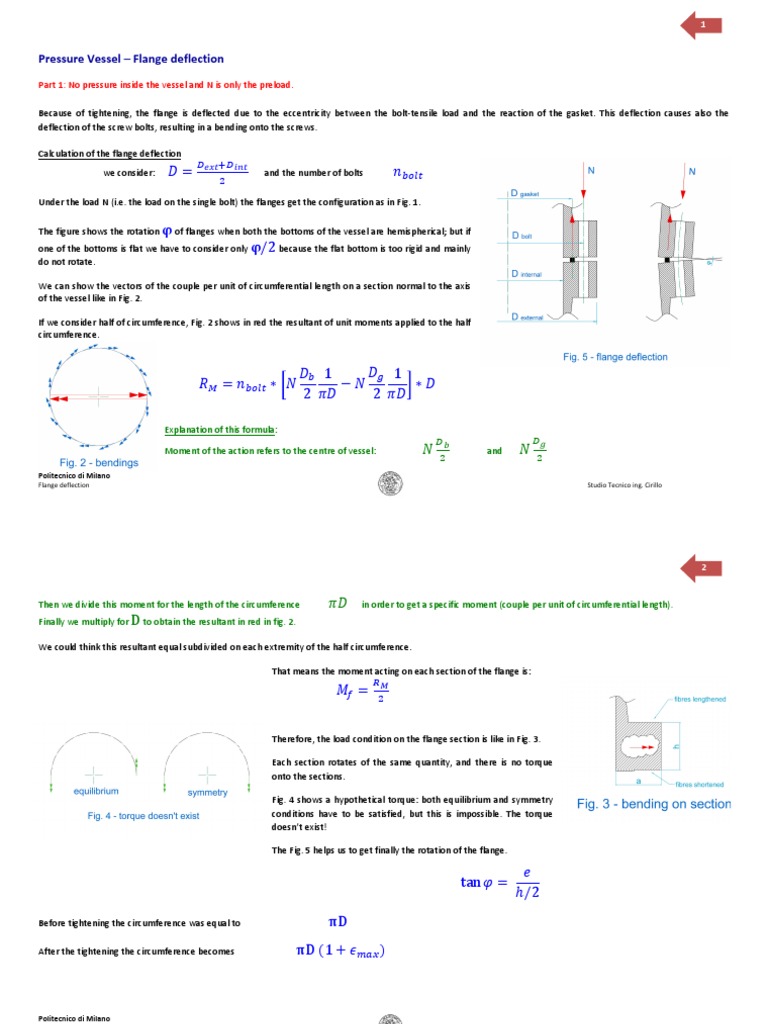 Flange Deflection | PDF | Torque | Screw