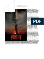 Fright Night Poster Analysis