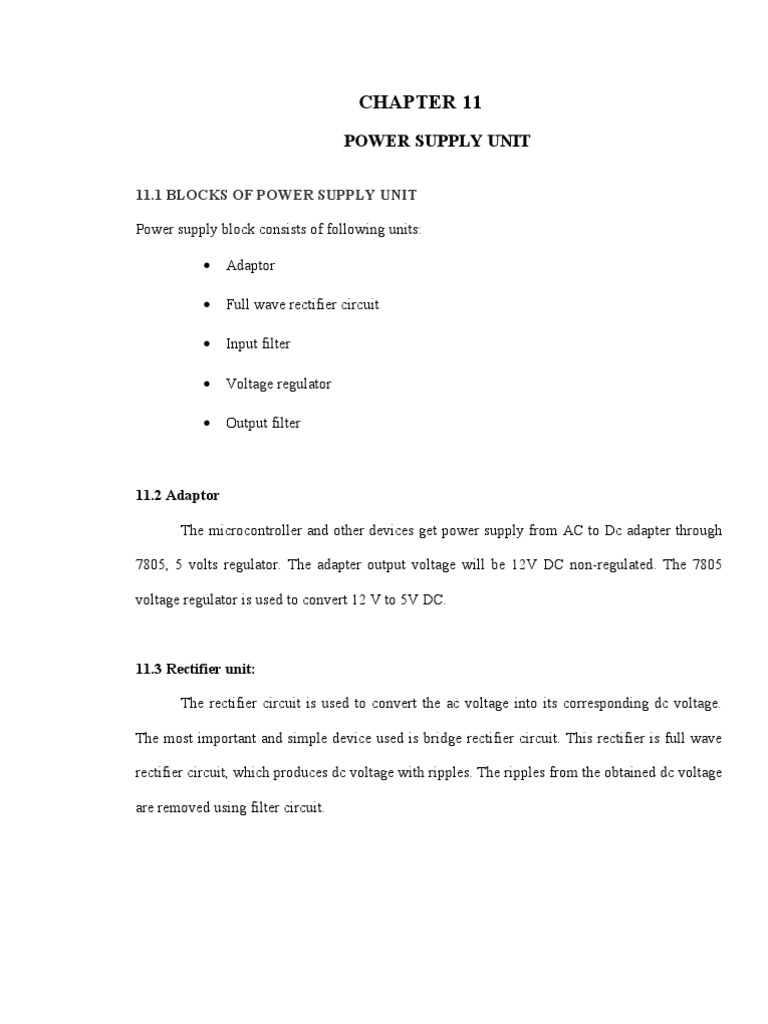 Power Supply Unit Components Explained | PDF