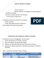 Chemical Product Design