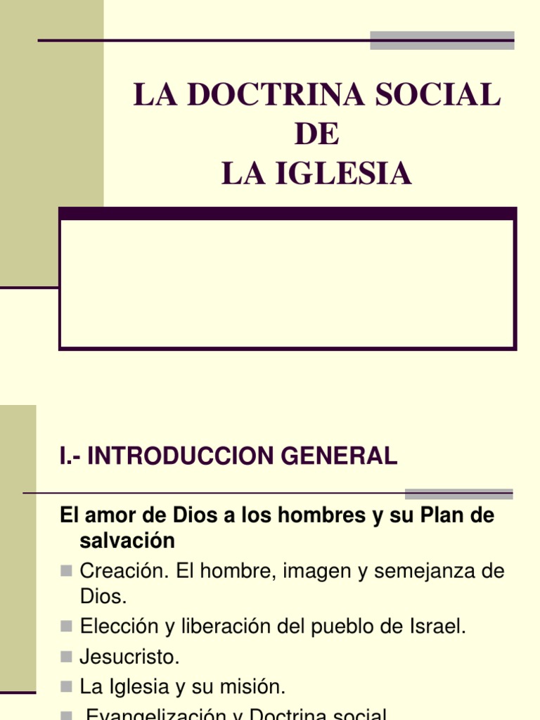 Doctrina Social de la Iglesia: Principios y Valores | PDF | Doctrina ...