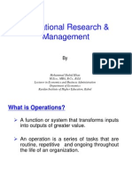 Operational Research