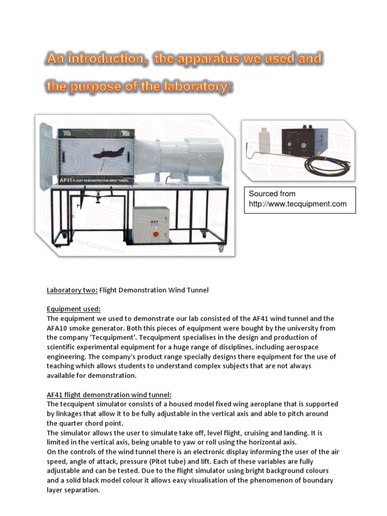 Investigating Boundary Layer Separation and Lift Forces Using a ...