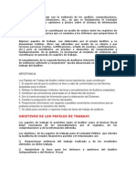 Los Papeles de Trabajo Son La Evidencia de Los Análisis